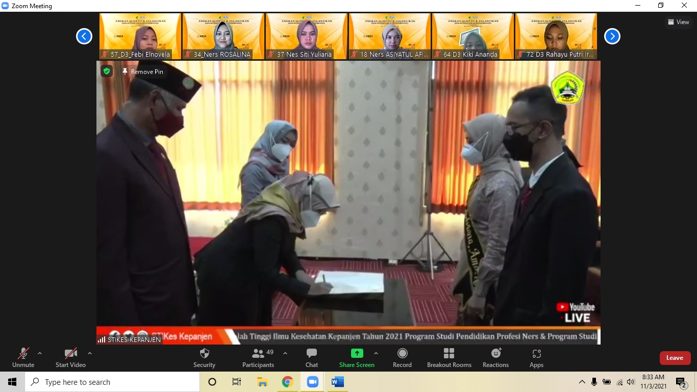 Angkat Sumpah & Pelantikan 2021